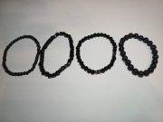 Zestaw 4 bransolet z Lawy Wulkanicznej