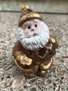 Złoty Mikołaj Figurka Bożonarodzeniowa