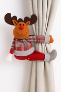 Świąteczny uchwyt do zasłon – renifer dekoracja bożonarodzeniowa
