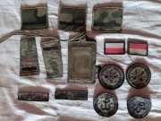 Naszywki ,pagony plus etui na przepustkę 