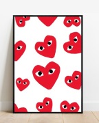 Plakat A3 42x30 Comme des Garçons Y2K do pokoju