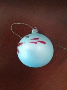 Bombka choinkowa szklana 6 cm prl