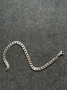 Bronsoletka pancerka 5mm srebrna- Stal chirurgiczna - NOWA 