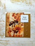 Kartka z Pszczołami dla Pszczelarza Pszczółki Miód