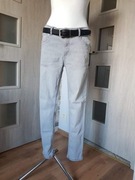 Męskie Jeansy skinny fit jasny szary L