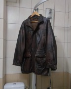 kurtka skórzana męska czarna vintage skóra XL brązowa kremowa ciemna elegan