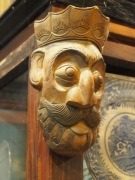 Maska Króla ze Sri Lanki – Ręcznie Rzeźbiona, Drewniana, Etniczna Dekoracja