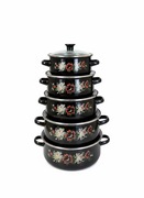 Zestaw Garnków Emaliowanych Zilner Komplet Garnków emaliowanych 10 el.