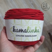 KamaLINKA 324 czerwony 4mm 100m sznurek bawełniany z rdzeniem 