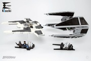 Ekspozytory, podstawki do LEGO SW Fang Fighter vs TIE Interceptor  75348