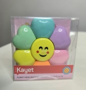 ZABAWNE ZAKREŚLACZE KWIATEK KAYET 6 szt.