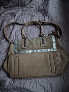 Bardzo ładna torebka damska. Zamsz skóra