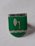 Herb gmina Kłomnice przypinka pin odznaka wpinka