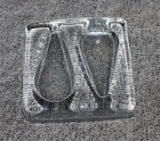 Antyczna szklana podstawka pod fajkę tytoniową