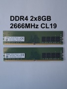 Kingston DDR4 16GB (2x8GB) 2666MHz CL19 | MemTest OK