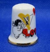 Naparstek Kolekcjonerski Porcelanowy Strzała Amora 