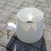 Lampa sufitowa stożkowa JASNOSZARA