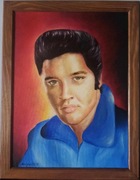 Obraz olejny ELVIS PRESLEY sygnowany 2010