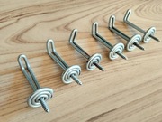 Stare wieszaki do wkręcania przedwojenne  6 sztuk duże 