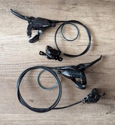 Hamulec hydrauliczny Shimano ST-EF505 + BR-MT200 Komplet przód i tył 3x8