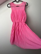 Różowa Plisowana Sukienka Maxi/Midi Cool Club SMYK 152-158 cm lato