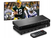 PRZEŁĄCZNIK ROZDZIELACZ HDMI 2x2 4K KONTROLER ŚCIENNY TV PILOT 11 TRYBÓW