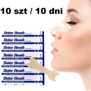Plastry na nos Better Breath 10szt - Na chrapanie i Lepsze oddychanie