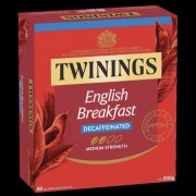 Twinings English Breakfast decaffeinated bezkofeinowa x80