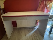 Biurko black red white