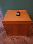 Skrzynka drewniana PZO na mikroskop pusta - na różne skarby