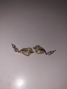 Złote kolczyki serduszka 