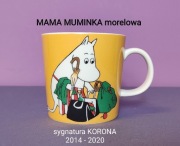 Muminki KUBEK Moomin Arabia Finland - MAMA MUMINKA morelowa - sygn. Korona