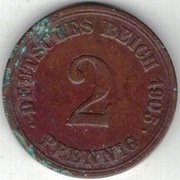 52 Niemcy Cesarstwo 2 pfennig 1905 A