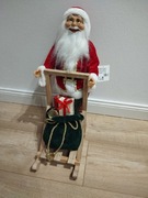 Mikołaj na sankach dekoracja wnętrz Boże Narodzenie 45 cm 