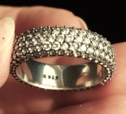 Gruba obrączka pierścionek r9