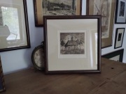 Stanisław Jakubowski, akwaforta „Kościół św. Benedykta”.