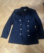 Marynarka granat złote guziki L H&M