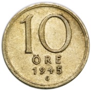 Szwecja 10 ore, 1945, G