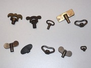 Kluczyki pokrętła knopki do starych budzików 10 sztuk - 037