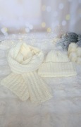 Komplet zimowy czapka i szalik handmade – ciepły, miękki