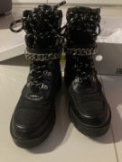 GUESS 36 nowe CZARNE trapery 
