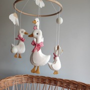 Karuzela do łóżeczka z filcu, handmade baby mobile