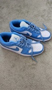 buty nike Jordan 1 low UNC W baby blue university blue