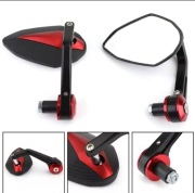 Lusterka motocyklowe  czarno czerwone quad motocyk 