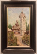 Obraz olejny, "Kościół Wang", Karpacz