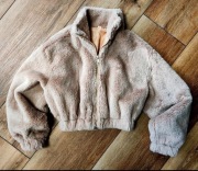 SHEIN Nowa kurtka futerkowa bluzo kurtka futrzana,XS