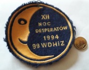 plakietka ZHP XII Noc Desperatów 99 WDHiZ 1994
