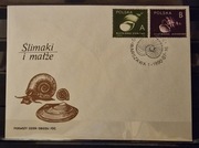 FDC Fi 3124 - 3125.  Ślimaki i małże.
