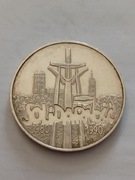 Srebrna moneta 100000 zł z 1990r. Solidarność 