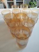 Szklanki, 250 ml, żółto-złote, cena za 1 szt.